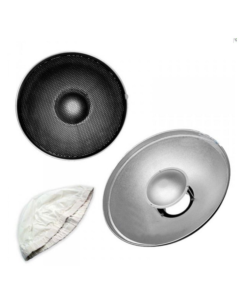 Рефлектор RS-300 (диаметр 30см) с сотовой решёткой и диффузором фото Fotogrifon