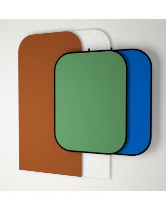 КОМПЛЕКТ 4-х фонов KIT-4B4 (фон на пружине: синийСК-зелёный (150х200см) и чехол (150х300см): белый-тёмнокоричневый)