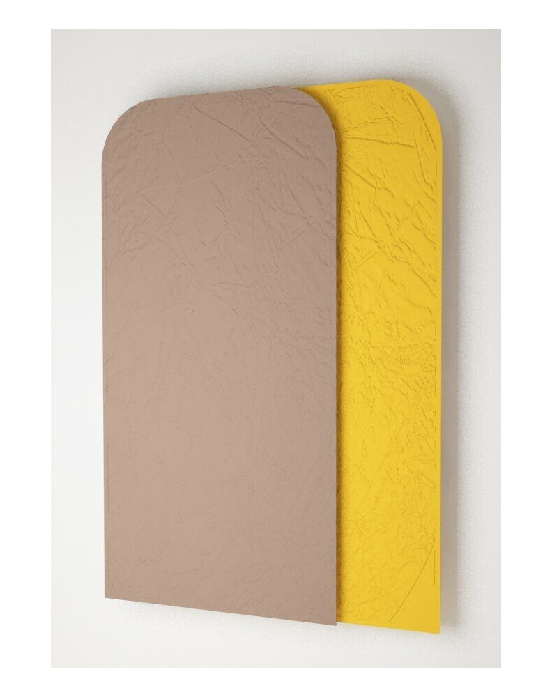 Фон-чехол 2-в-1, 2B1530-11/13 среднекоричневый-жёлтый, 150х300см (для фона на пружине 150х200см) фото Fotogrifon