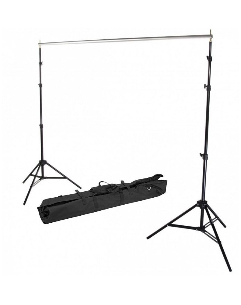 Система установки фона BS-06 max(см): H300см (стойка: Нmax-300см D25-22-19-16см), L310см (перекладина: 4шт. Х 78см) фото Fotogrifon