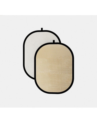 Отражатель R-1015stripe (100x150) золото-серебро в полоску "солнечный свет"/серебряный