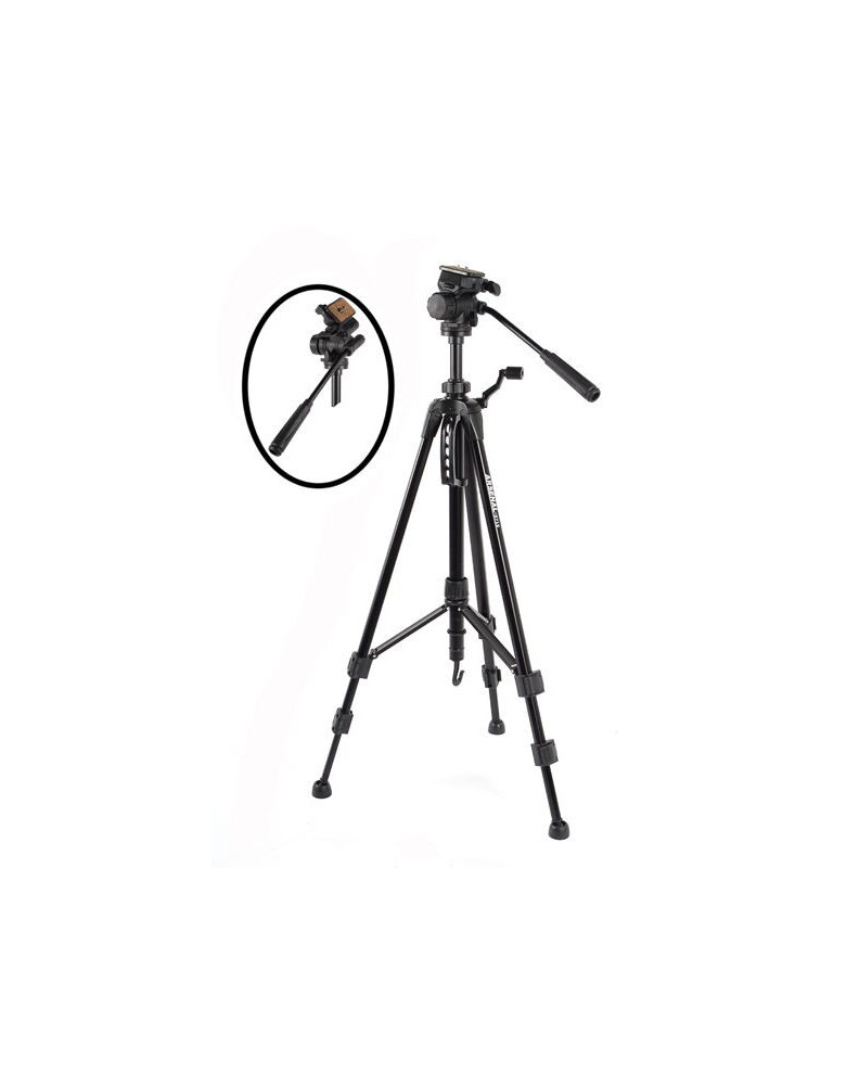 Штатив WT-3715 для видеокамеры или фотокамеры (H605-1475мм, груз-2,5кг) фото Fotogrifon