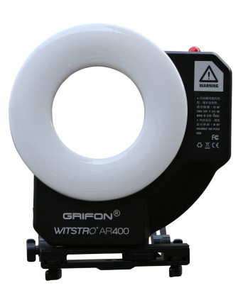 LED-осветитель AR-400 (кольцевой) + импульсная вспышка (400Дж), дисплей, USB-вход, зарядное уст-во