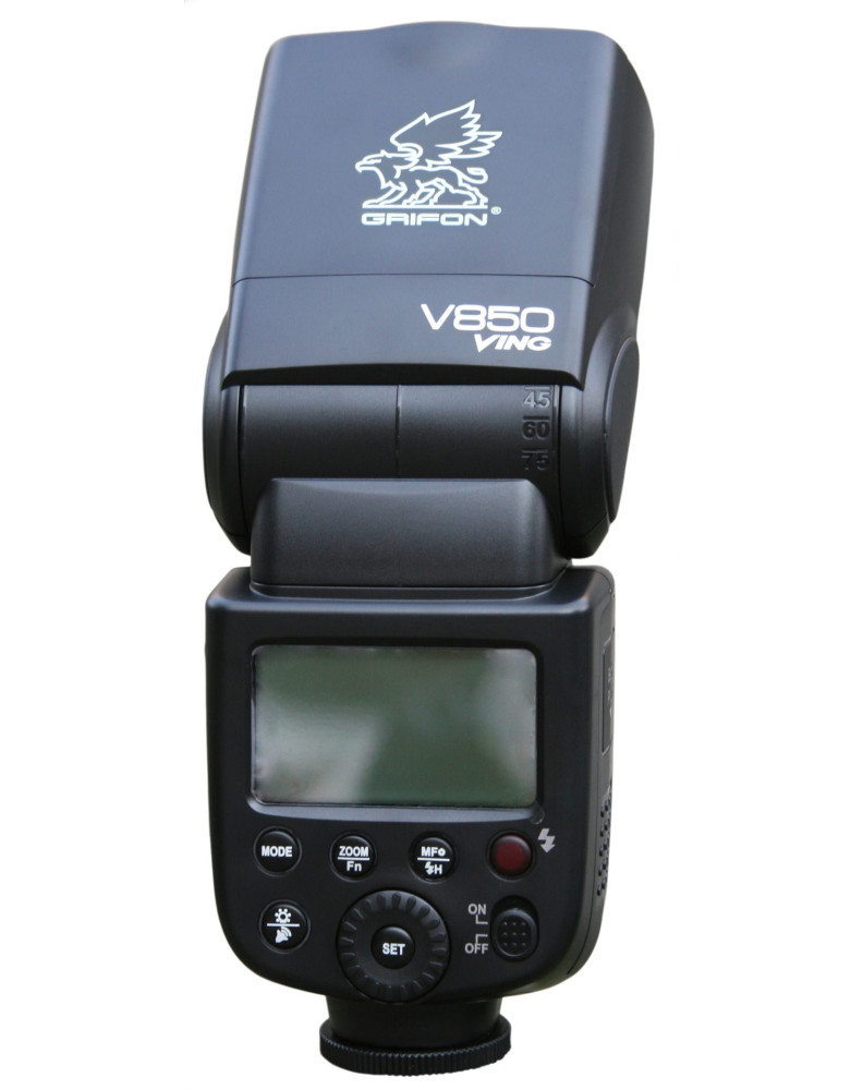 Фотовспышка накамерная V850 (центральный контакт, литиевые батареи) фото Fotogrifon