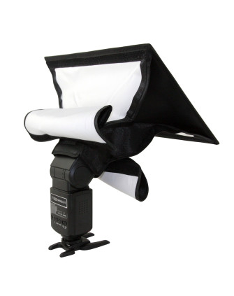Софтбокс SB 2030 - 20х30см для накамерных фотовспышек (крепление-лента) фото Fotogrifon