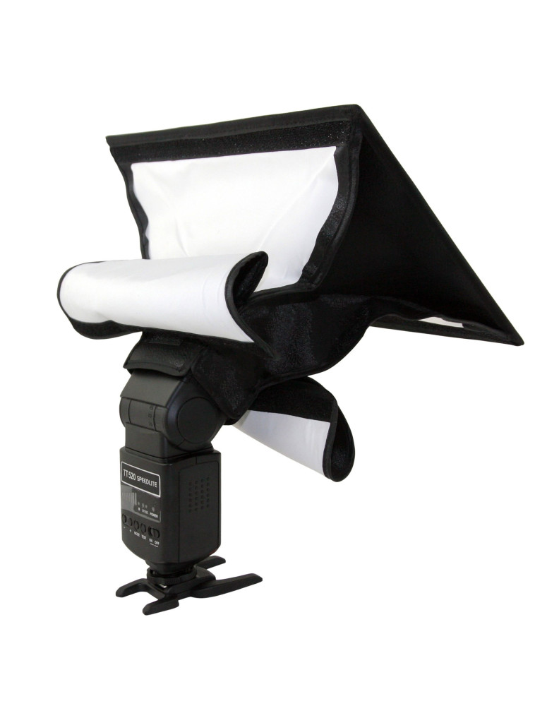 Софтбокс SB 2030 - 20х30см для накамерных фотовспышек (крепление-лента) фото Fotogrifon