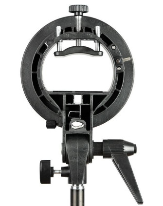 БРЕКЕТ SLB-S (крепление для установки фотовспышки на стойку с использованием студийных аксессуаров) фото Fotogrifon