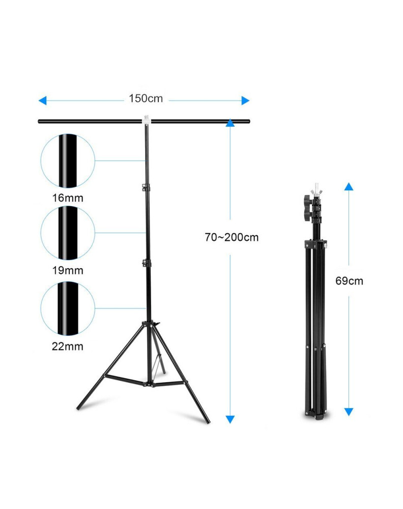Система установки фона BTC - 1520 с чехлом фото Fotogrifon