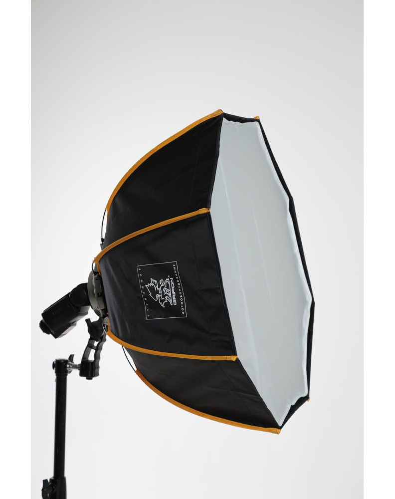 Быстрораскладной октабокс для накамерных вспышек KU-V1-60 (60 см) фото Fotogrifon