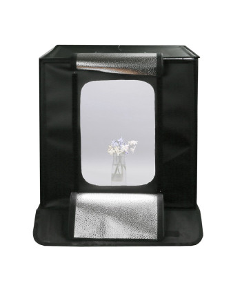 Световой бокс куб GRIFON LED 440 II ( LED панель, четыре фона, два диммера - регулятор мощности света и цветовой температуры ) р