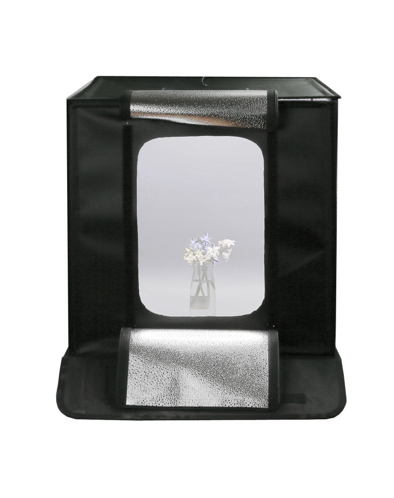 Световой бокс куб GRIFON LED 440 II ( LED панель, четыре фона, два диммера - регулятор мощности света и цветовой температуры ) р фото Fotogrifon