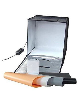 Световой бокс куб GRIFON LED 550 II ( LED панель, четыре фона, два диммера - регулятор мощности света и цветовой температуры ) р фото Fotogrifon