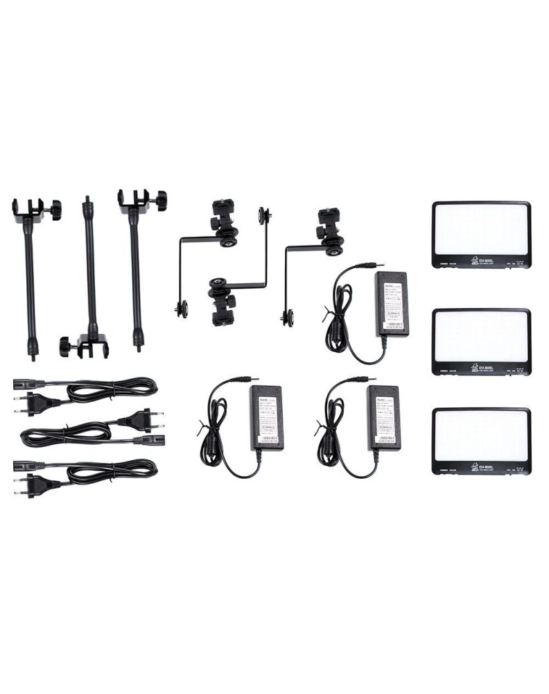 Стол для фотосъёмки DVK-380SL с 3-мя LED-осветителями (80 диодов) фото Fotogrifon