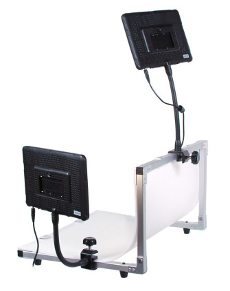 Стол для фотосъёмки DVK-280SL с 2-мя LED-осветителями (80 диодов) на гибких штангах фото Fotogrifon