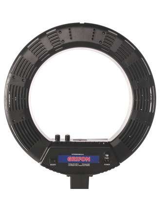 LED GRIFON SMD 50 W Кольцевой с полузеркалом, с регулировкой яркости и цветовой температуры 3000К-5600К (диаметр 36х49 см)