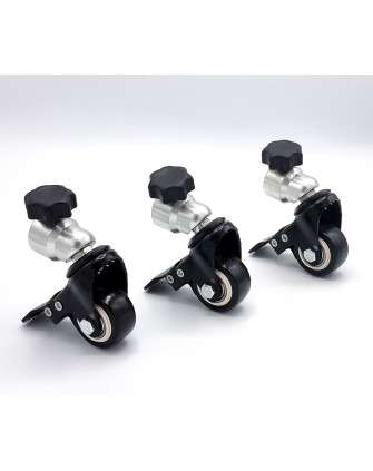 Ролики B-22 Т для стоек (комплект - 3 штуки с тормозом )