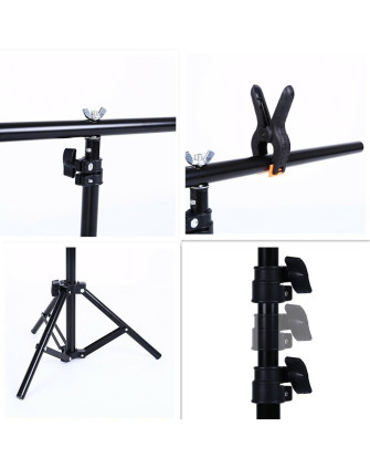 Система установки фона ВТ - 1420 ( стойка 2 метра, перекладина 140 см. ) фото Fotogrifon