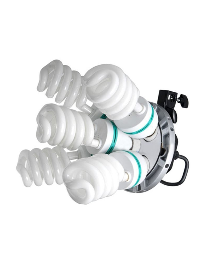 Осветитель TL-5 постоянного света 5-и ламповый (цоколь Е27) металлический фото Fotogrifon