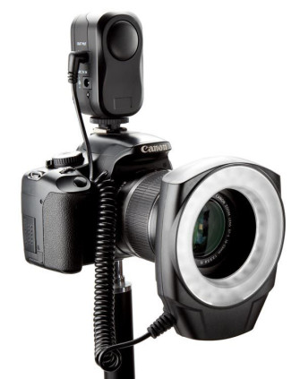 LED-осветитель LED-48ring для фотокамеры (48 диодов) кольцевой (комплект колец для объективов) фото Fotogrifon